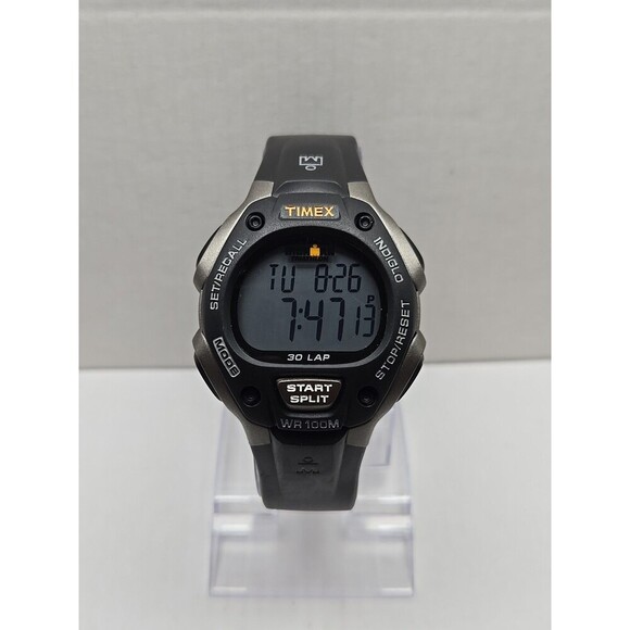 Timex Ironman Classic 30 Lap Watch 40mm Indiglo WR100M New Battery Quartz Mens - Picture 1 of 11